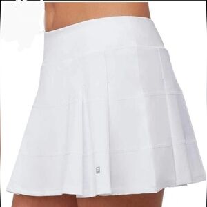 FILA Woven Pleated Skort White Size Large